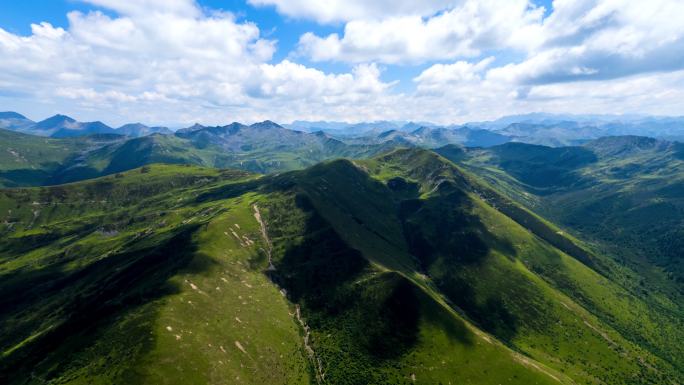 川西大山高原航拍风景延时