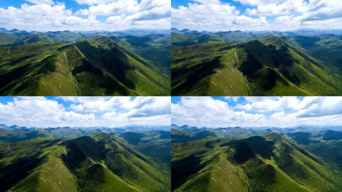 川西大山高原航拍风景延时