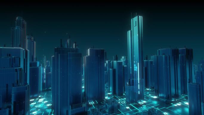 AI科技大数据城市场景【工程文件】
