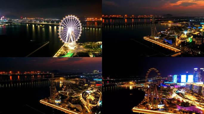 深圳欢乐港湾摩天轮夜景