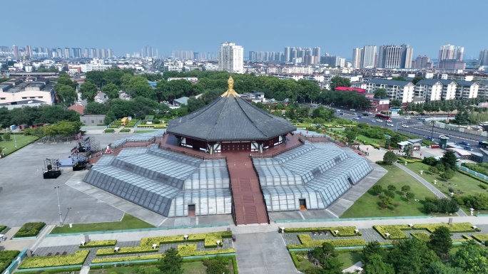 洛阳 九洲池风景区 大景 明堂天堂