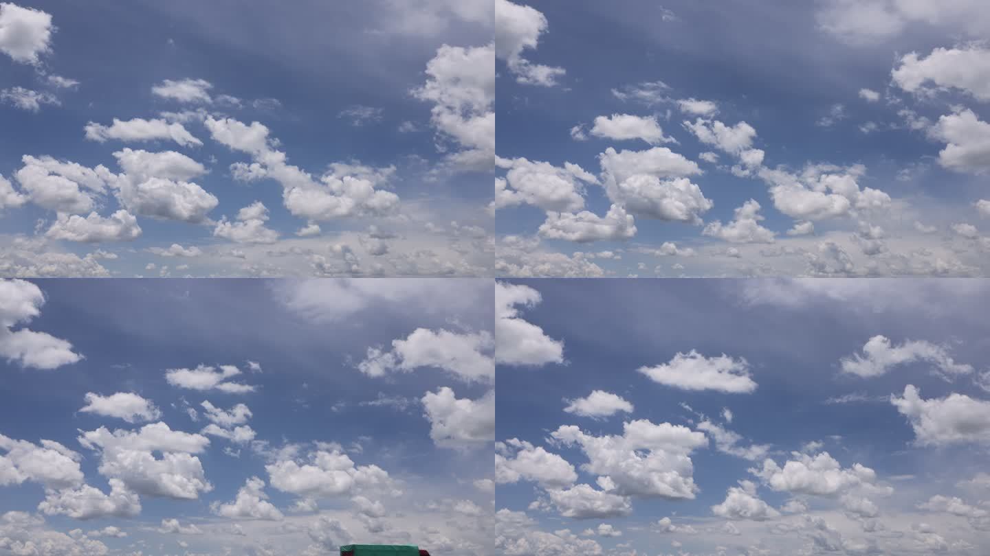 延时镜头天空云朵变化蓝天白云晴朗白天