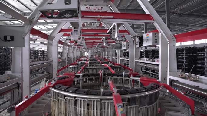 编织袋 工厂机器生产镜头