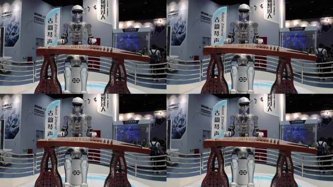 机器人弹古筝 中国科学技术馆