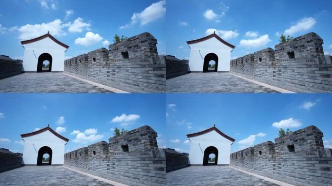 古城墙蓝天白云的延时摄影20