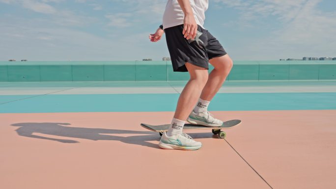 【合集】滑板少年 滑板 城市江边滑板