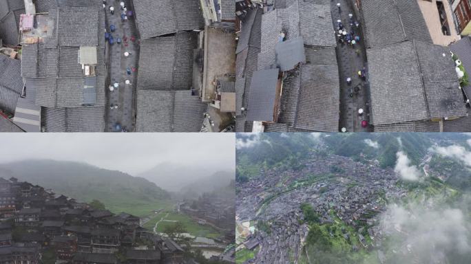 烟雨西江素材