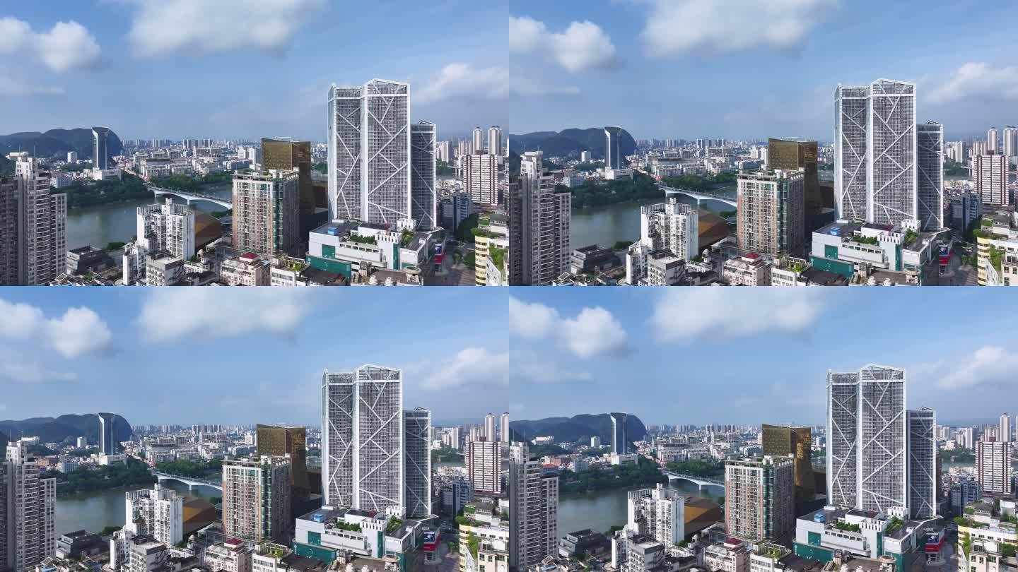 【正版4K素材】柳州城市风光航拍