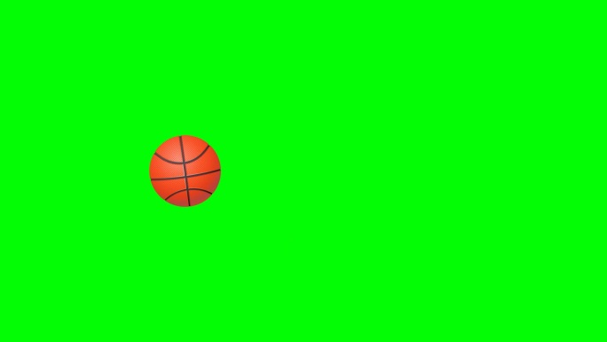 绿幕抠像篮球素材绿屏篮球运动绿色背景视频