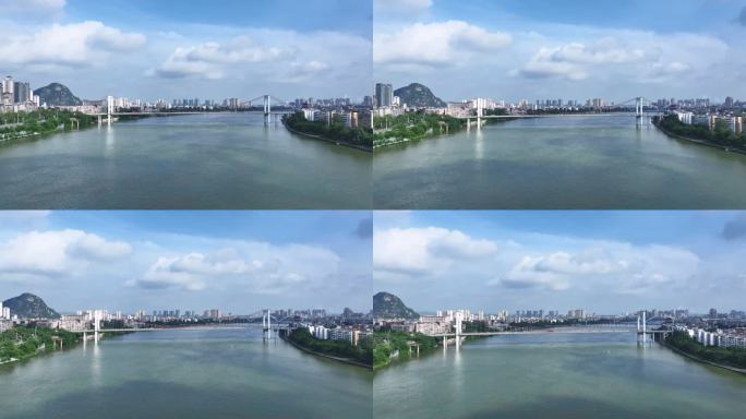 【正版4K素材】柳州红光大桥航拍