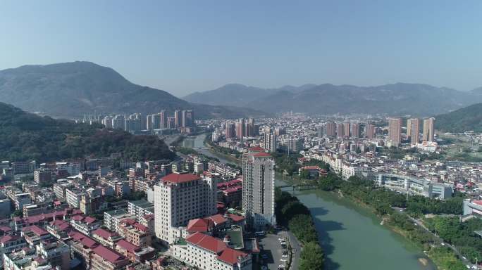 永春县城航拍大景