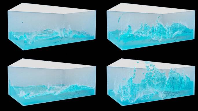 C4D xp 粒子 海浪 裸眼3D 工程