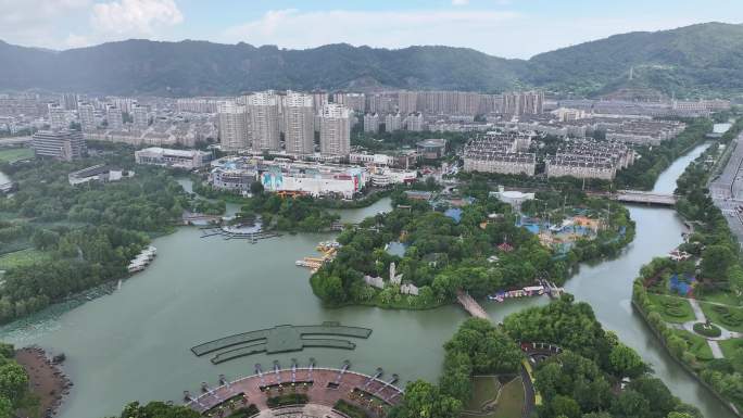 台州温岭锦屏公园航拍