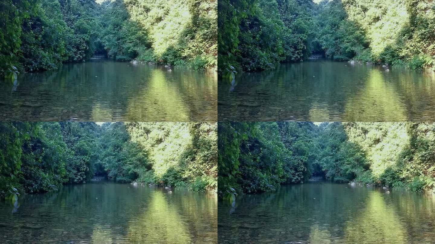 青山绿水原生态清澈河流