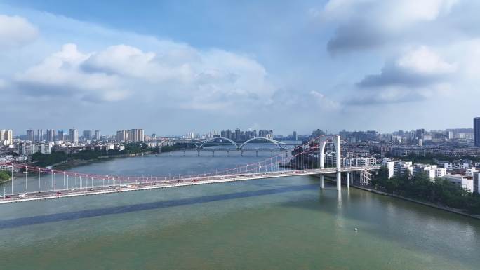 【正版4K素材】柳州红光大桥航拍