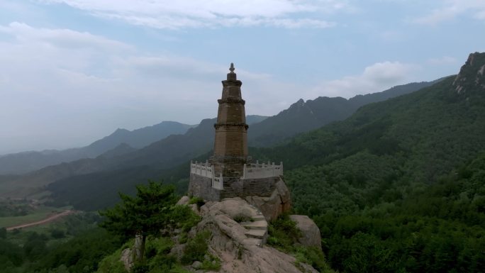 大同浑源千佛岭景区航拍