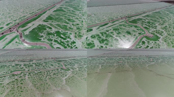 青海芒崖：翡翠湖，如梦似幻，颜色纯美