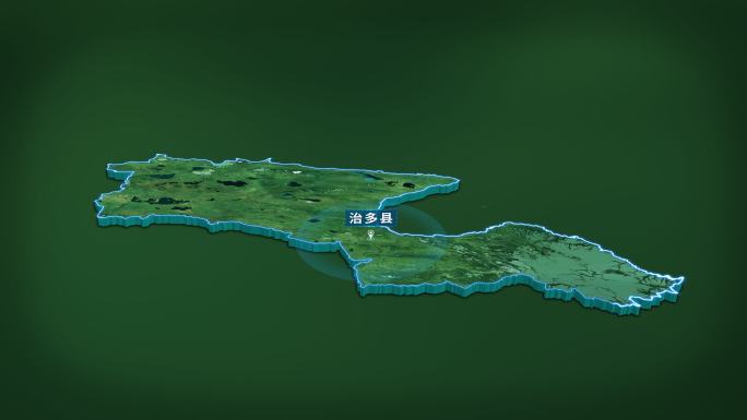 玉树治多县面积人口地图信息展示