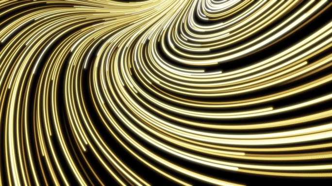 金色扭曲螺旋粒子ae模板工程文件