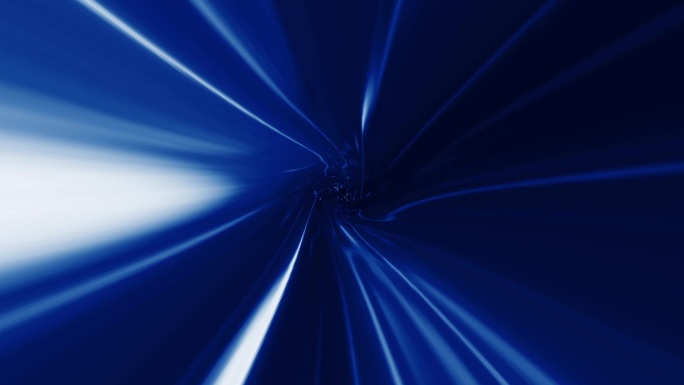 蓝色螺旋旋转光线隧道