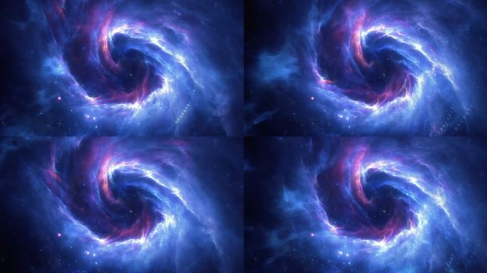 抽象宇宙粒子星云变化