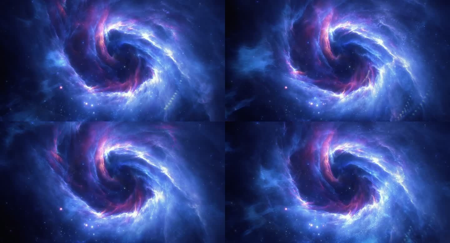 抽象宇宙粒子星云变化