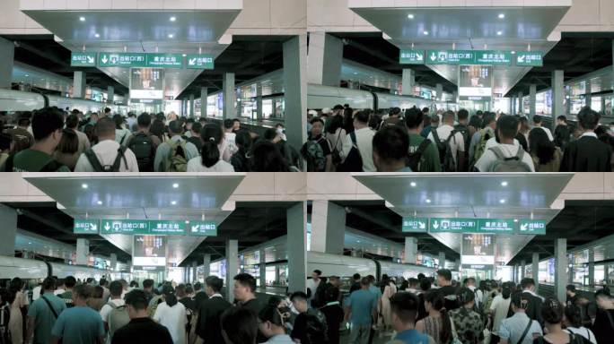 重庆北站人流