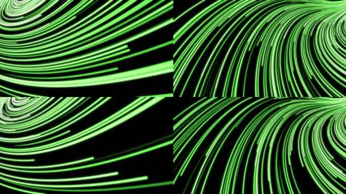 绿色扭曲螺旋粒子ae模板工程文件