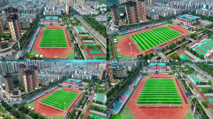 中国贵州村超体育场运动场多镜头