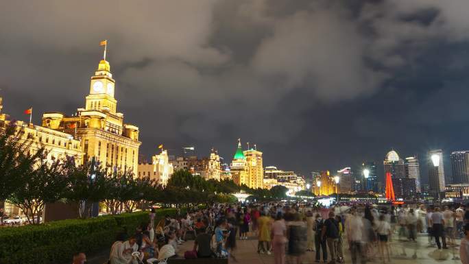 上海外滩夜景索尼4