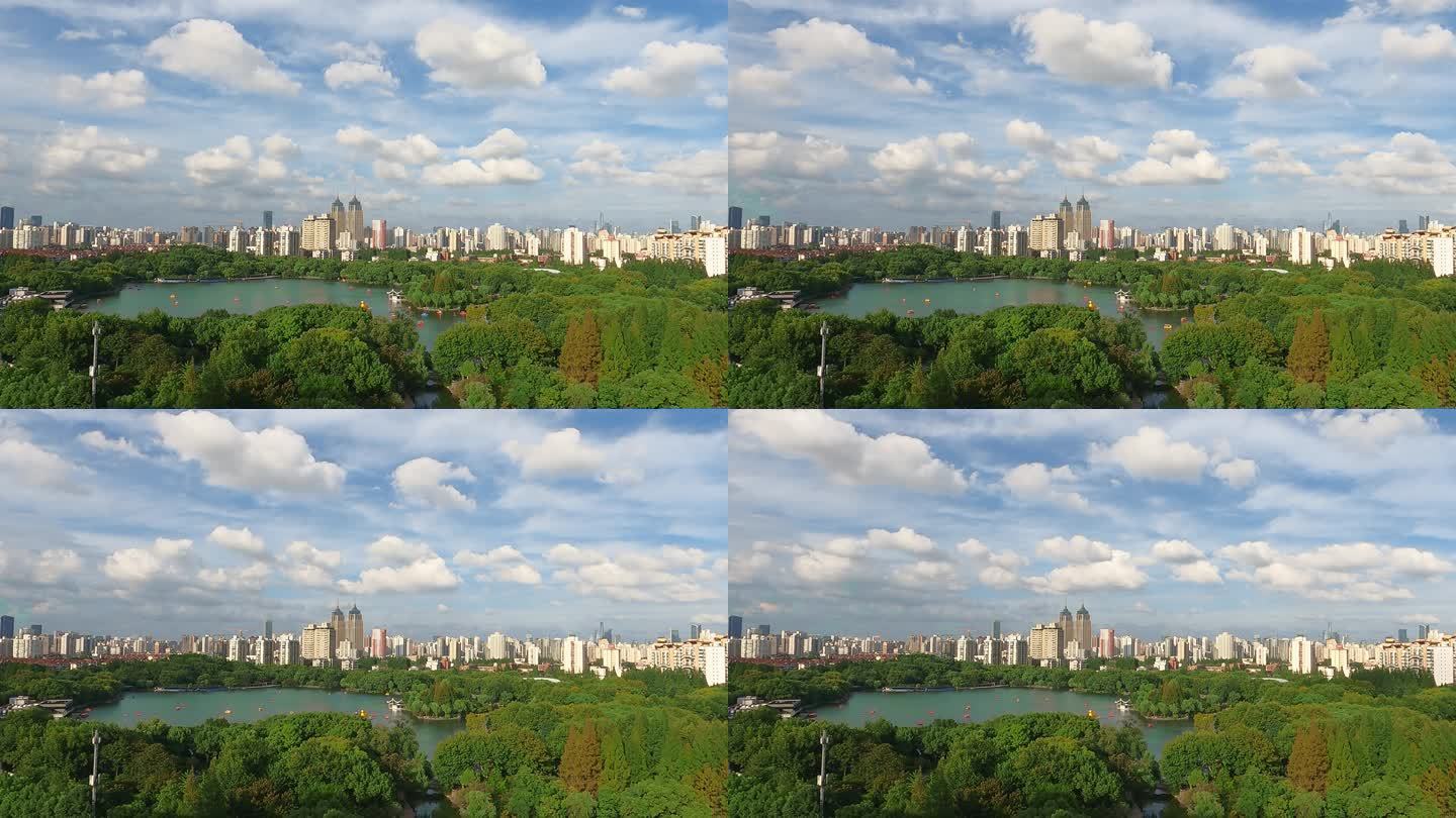 上海长风公园延时视频