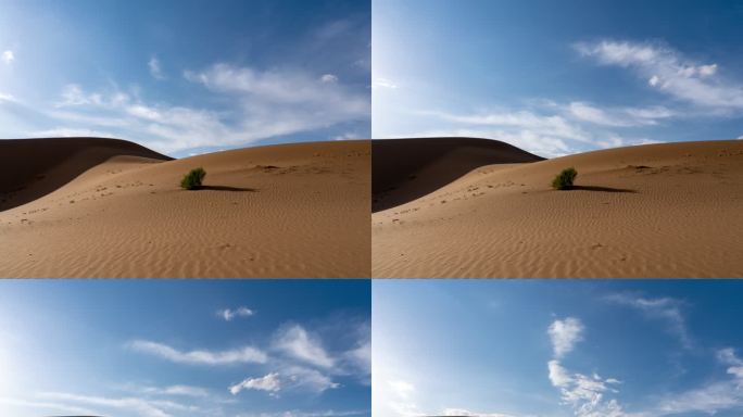 4k沙漠延时光影变化