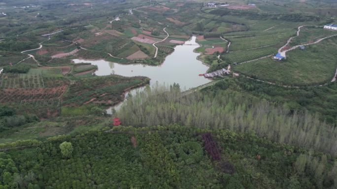 汉中洋县牛头山景区风光航拍