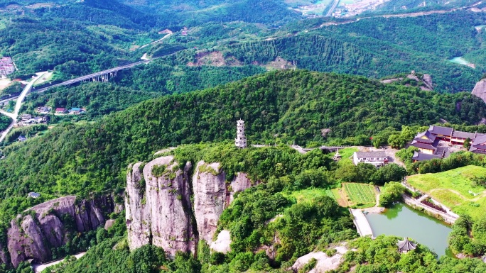 航拍，浙江台州，温岭方山风景