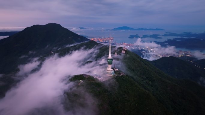 4K深圳市梧桐山云海直推