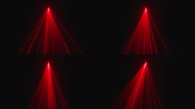 4K红色激光动画模拟