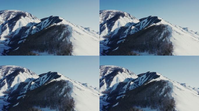 4k新疆冬季雪山