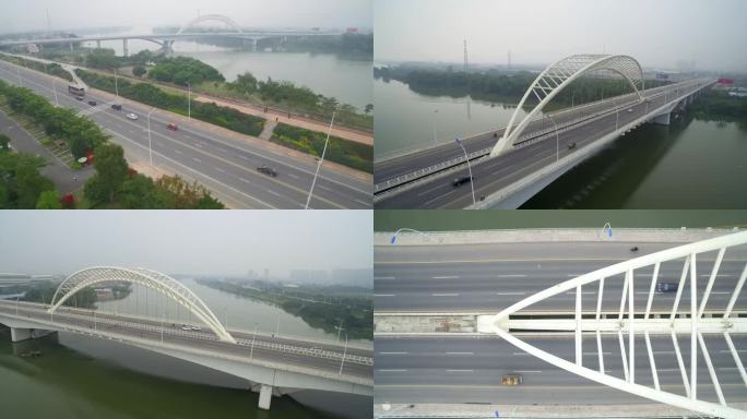 漳州市碧湖生态公园 九龙江大桥 航拍4K