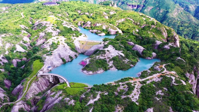 航拍，浙江台州，温岭方山风景
