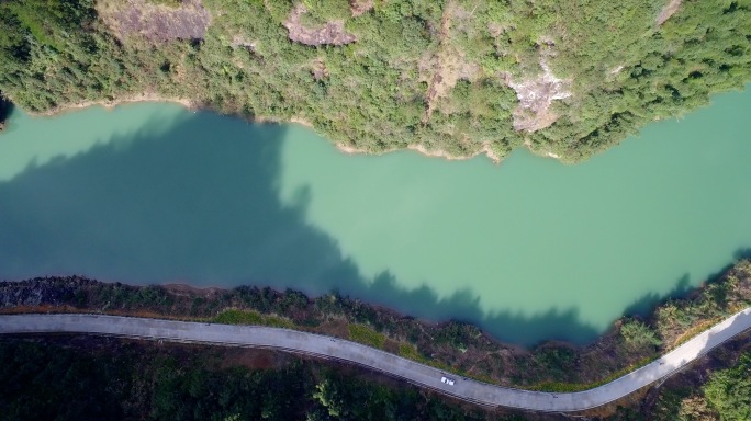 福建省 山中公路 乡间道路 航拍4K