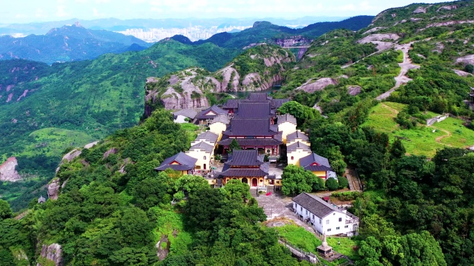 航拍，浙江台州，温岭方山风景