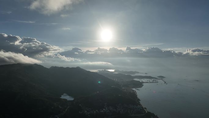 俯拍霞浦海田