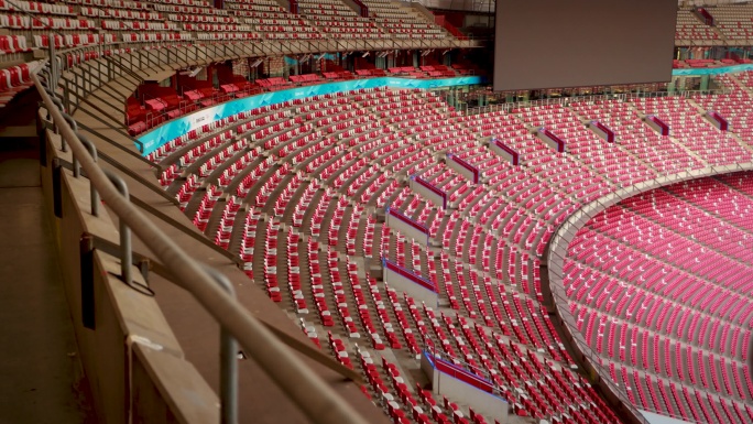 北京鸟巢国家体育场看台上的座椅