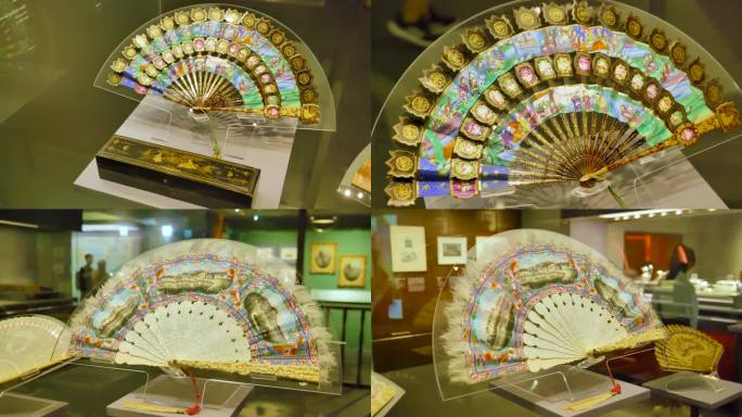 香港艺术馆古典折叠扇