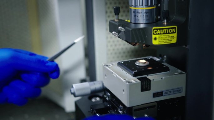 光电实验室检测显微镜仪器实拍可商用