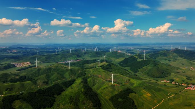 风力发电 碳中和 新农村 绿色低碳