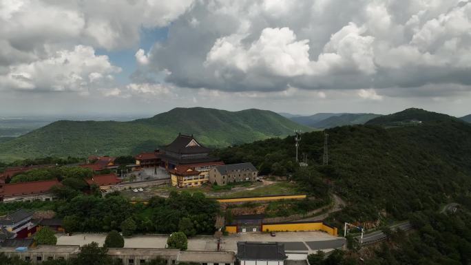 江苏溧阳句容瓦屋山宝藏禅寺4K超清航拍