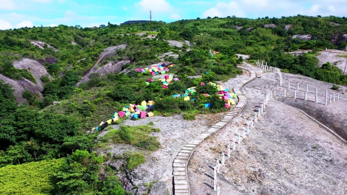 航拍，浙江台州，温岭方山风景