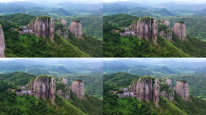 航拍，浙江台州，温岭方山风景