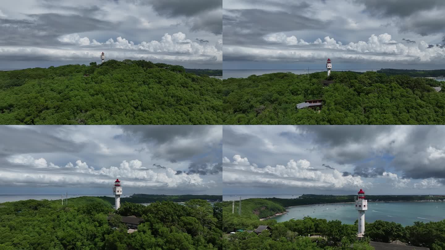 涠洲岛鳄鱼山灯塔全貌